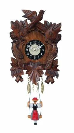 Pendule Murale Style Coucou Balancier Petite Fille