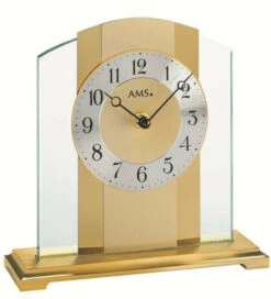 AMS Pendule à Poser Moderne En Verre Et Aluminium 6 AMS Pendule à Poser Moderne En Verre Et Aluminium -1001 Pendules Boutique 1119