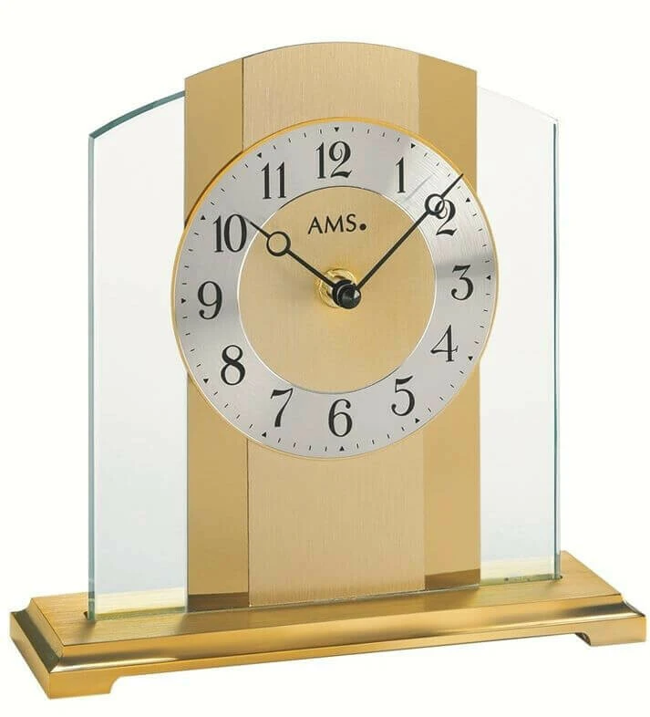 AMS Pendule à Poser Moderne En Verre Et Aluminium 3 AMS Pendule à Poser Moderne En Verre Et Aluminium – Image 3