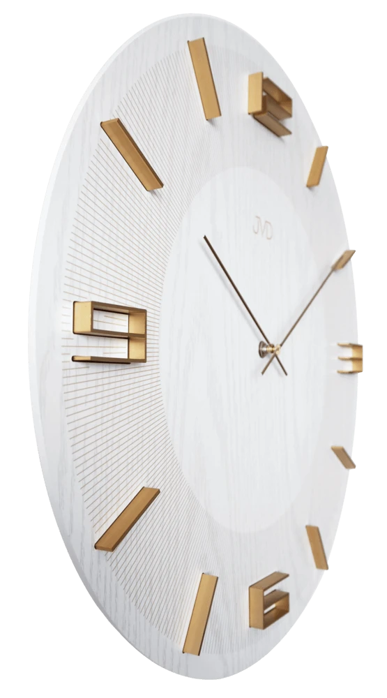 Grande Horloge Murale Ronde En Bois Chiffres En Relief 50 Cm 3 Grande Horloge Murale Ronde En Bois Chiffres En Relief 50 Cm – Image 3