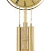 AMS Pendule Murale Mécanique Dorée Avec Arrêt De Sonnerie