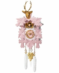 Coucou Moderne Rose Et Doré à Piles