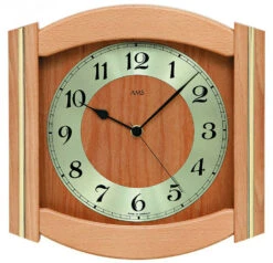 AMS Horloge Murale Entourage Bois Laiton 3 Coloris
