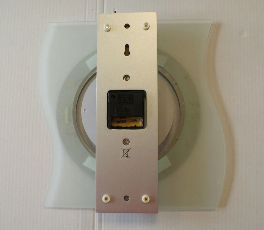 AMS Horloge Murale Moderne Radio Pilotée Courbée En Verre 3 AMS Horloge Murale Moderne Radio Pilotée Courbée En Verre – Image 3