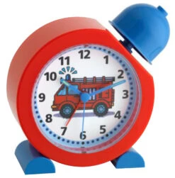 Réveil Rouge Pour Enfant Thème Pompiers