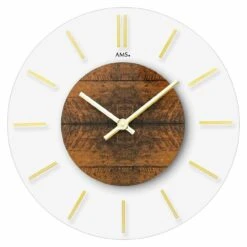 AMS Horloge Murale Moderne En Pierre Grise -1001 Pendules Boutique 9661