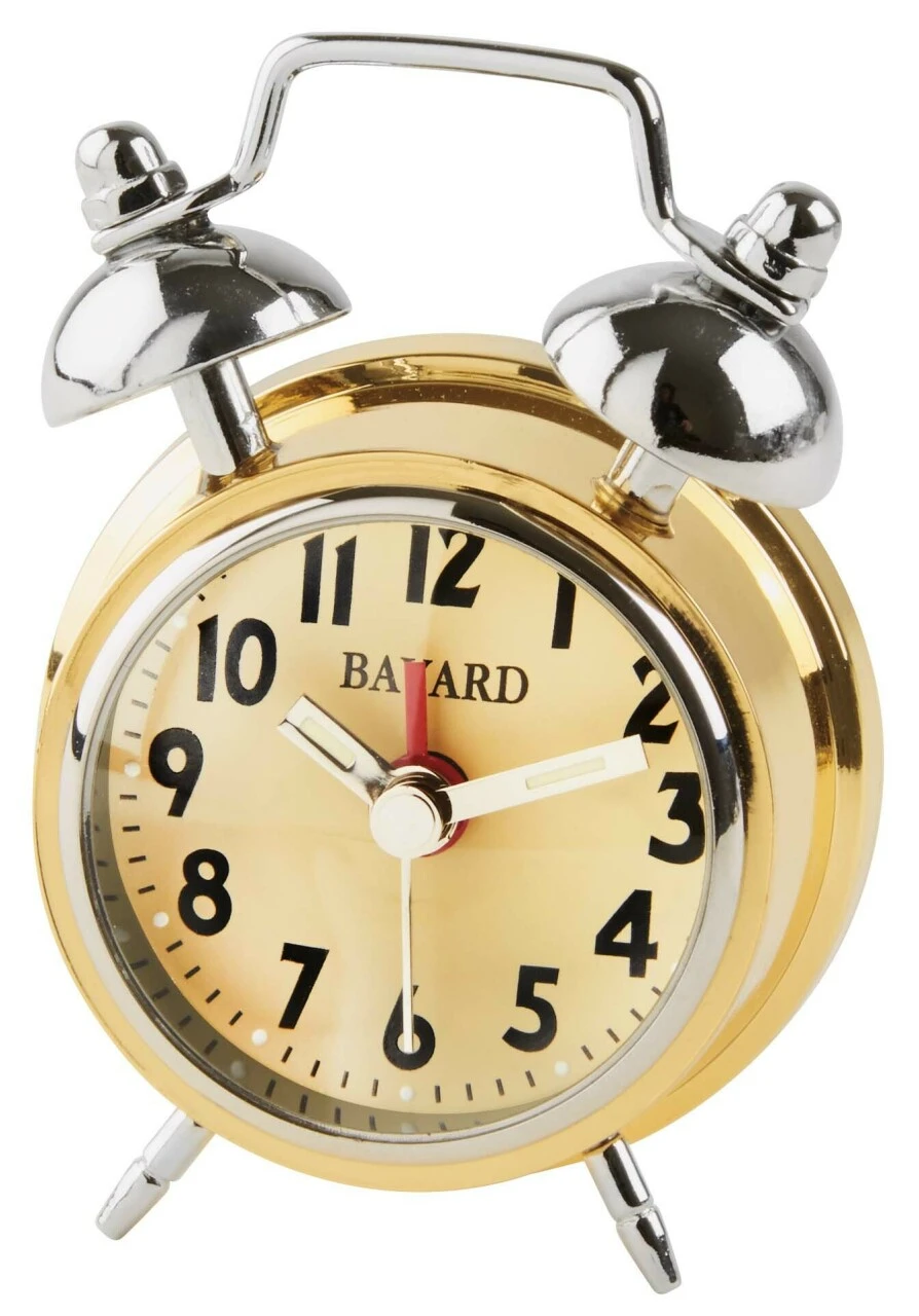 Réveil Miniature En Métal Doré Bayard 1 Réveil Miniature En Métal Doré Bayard