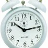 Réveil Mécanique Blanc 2 Cloches Bayard 11 Réveil Mécanique Blanc 2 Cloches Bayard -1001 Pendules Boutique c337 blanc