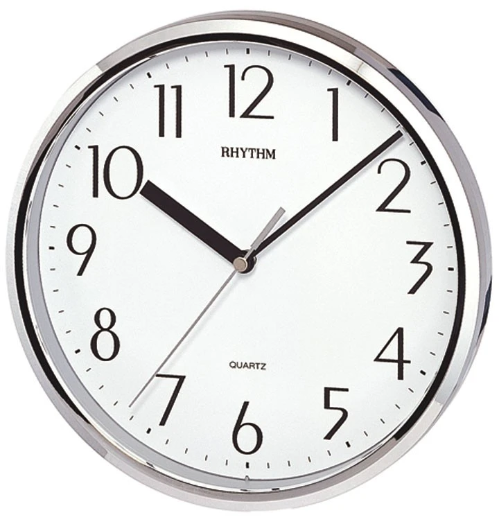 Rhythm Pendule Murale Ronde Silencieuse Chiffres Arabes 1 Rhythm Pendule Murale Ronde Silencieuse Chiffres Arabes