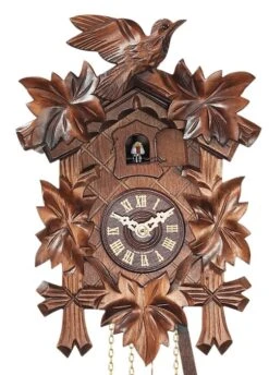 Coucou Mécanique Traditionnel 1 Jour Feuilles 22 Cm