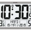 Horloge Murale Digitale Radio Pilotée Grise Avec Calendrier Bayard 9 Horloge Murale Digitale Radio Pilotée Grise Avec Calendrier Bayard -1001 Pendules Boutique em56 19