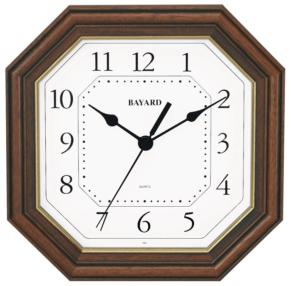 Horloge Murale Bayard En Bois Octogonale Cadran Blanc 1 Horloge Murale Bayard En Bois Octogonale Cadran Blanc