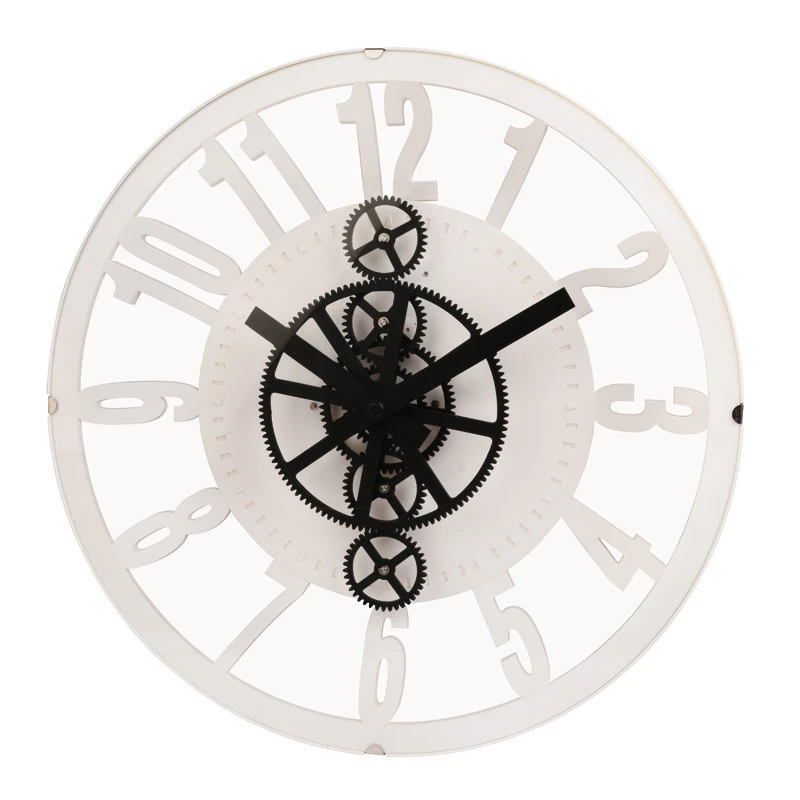 Pendule Murale Animée Roues Noires Qui Tournent 1 Pendule Murale Animée Roues Noires Qui Tournent