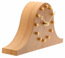 Pendule à Poser En Bois Index En Relief 8 Pendule à Poser En Bois Index En Relief -1001 Pendules Boutique hc202 3quarts 1