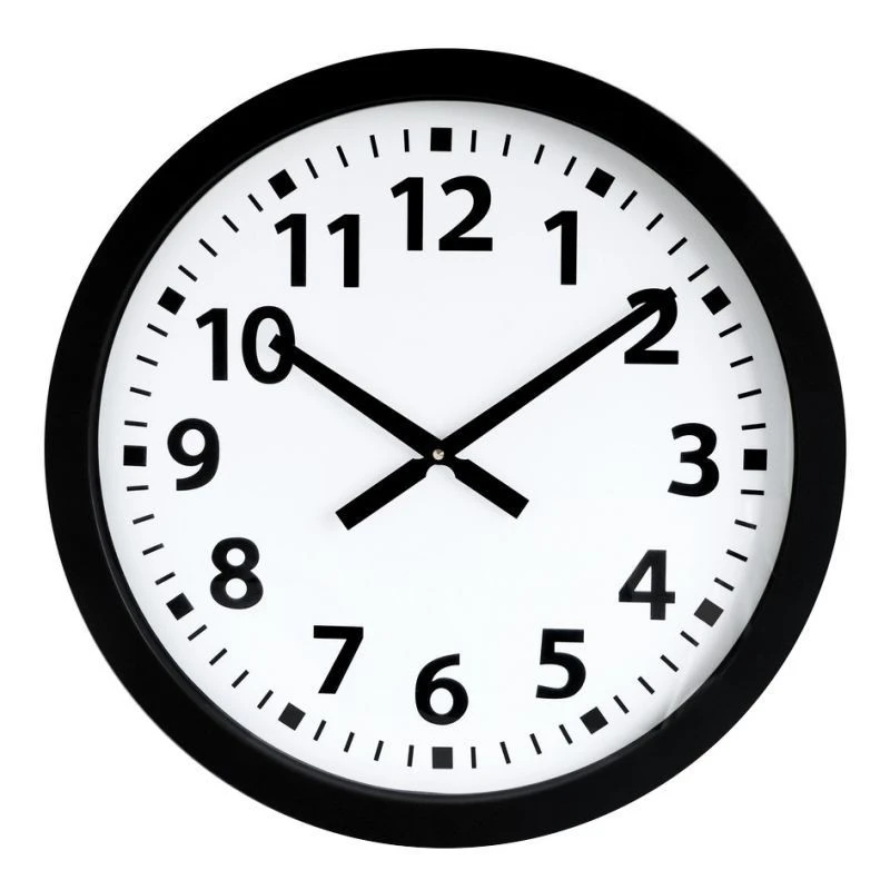 Horloge Murale Noire Grand Diamètre étanche 60cm 1 Horloge Murale Noire Grand Diamètre étanche 60cm