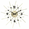 Horloge Murale Dorée Brillant Ronde Moderne -1001 Pendules Boutique ht102 2