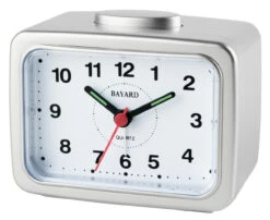 Réveil Silencieux Noir Sonnerie Sur Cloche Ou Bip-bip Bayard -1001 Pendules Boutique kn36 19