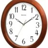Rhythm Horloge Murale Ovale En Bois -1001 Pendules Boutique mg271nr06