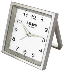 Réveil De Style Carré Chromé Bayard