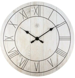 NeXtime Pendule Murale En Bois Naturel Imprimé