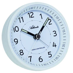 ATLANTA Réveil Radio-piloté Rond Sonnerie Bip-bip