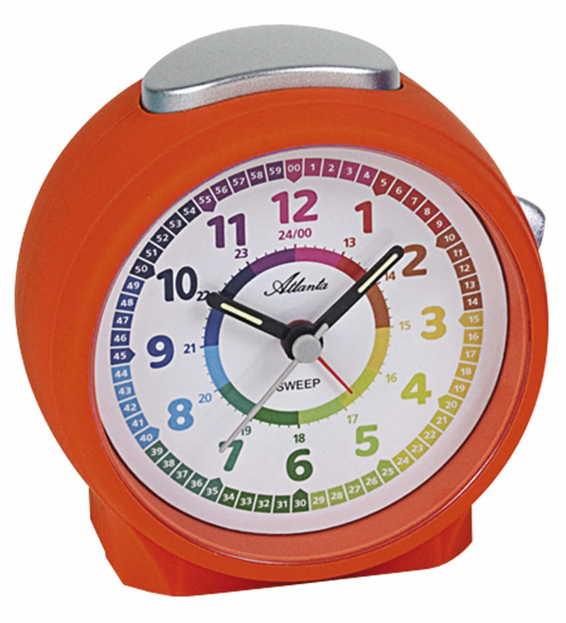 ATLANTA Réveil Orange à Quartz Silencieux Pour Enfant 2 ATLANTA Réveil Orange à Quartz Silencieux Pour Enfant – Image 2