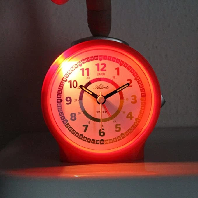 ATLANTA Réveil Orange à Quartz Silencieux Pour Enfant 4 ATLANTA Réveil Orange à Quartz Silencieux Pour Enfant – Image 4