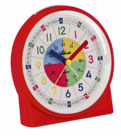 ATLANTA Réveil Pédagogique Silencieux Rouge