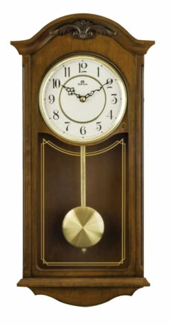 Carillon Westminster En Bois De Chêne Vitre Sérigraphiée