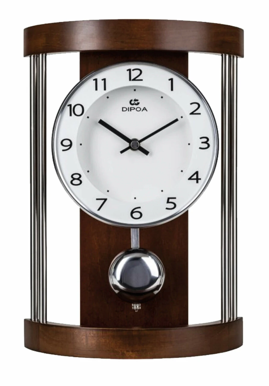 Pendule à Poser En Bois Teinté Acajou 1 Pendule à Poser En Bois Teinté Acajou