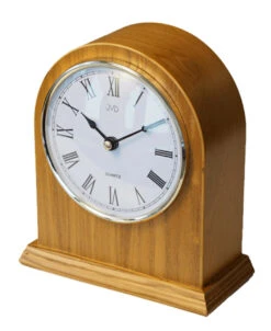 Pendule à Poser Arrondie En Bois Clair