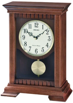 Pendule à Poser à Sonnerie De Style En Bois Seiko