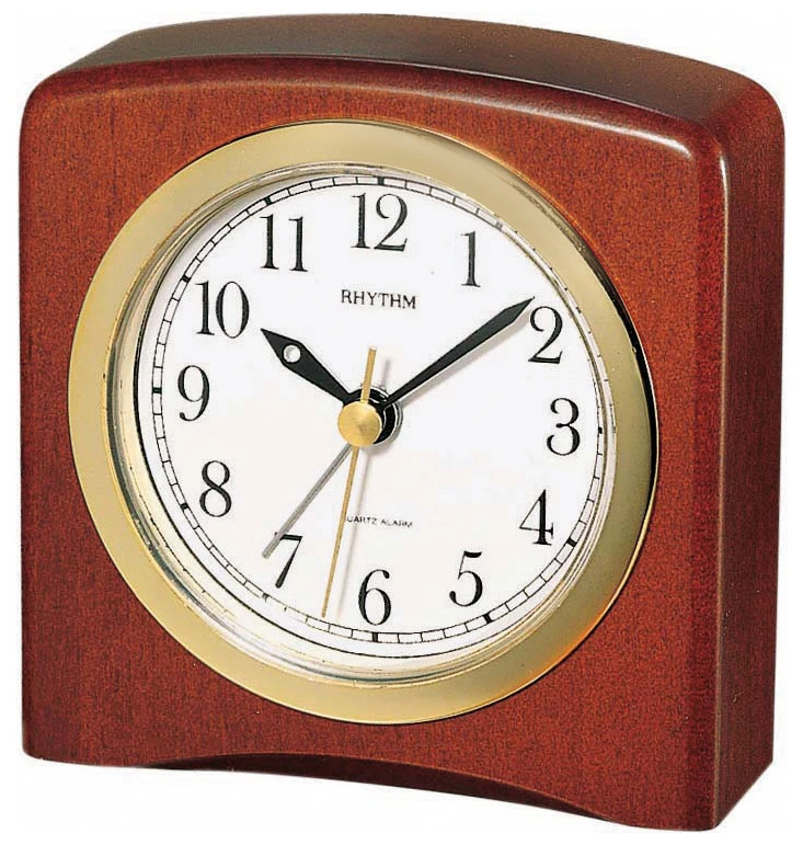 Rhythm Réveil De Style En Bois Carré 1 Rhythm Réveil De Style En Bois Carré