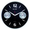 Pendule Murale Silencieuse Avec Thermomètre Et Hygromètre -1001 Pendules Boutique s36264a