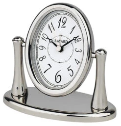 Réveil De Style Bayard Pivotant Métal Chromé