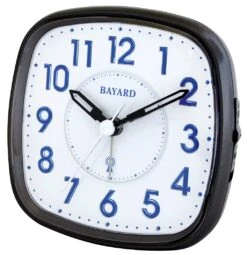 Réveil Radio-piloté Noir Bayard à Aiguilles S'éclaire Dans L'obscurité