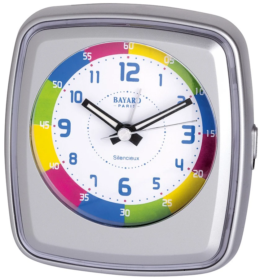 Réveil Matin Silencieux Argenté Enfant Bayard 1 Réveil Matin Silencieux Argenté Enfant Bayard