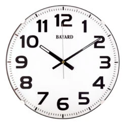 Horloge Murale Bayard Gros Chiffres Noirs