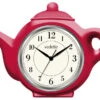 Pendule Murale De Cuisine Rouge Teatime 3 Pendule Murale De Cuisine Rouge Teatime -1001 Pendules Boutique vp40075