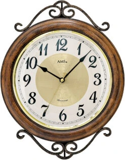 AMS Horloge Murale Entourage En Bois Avec Sonnerie Westminster