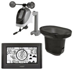 Station Météo Professionnelle Radio-pilotée Noire Avec Prévisions Par Icônes 3 Station Météo Professionnelle Radio-pilotée Noire Avec Prévisions Par Icônes -1001 Pendules Boutique ws1652 bla avec tx 1