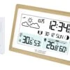 Station Météo Radio-pilotée En Bois Double Alarme -1001 Pendules Boutique ws6282 ok