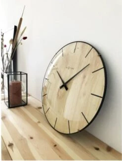 NeXtime Pendule Murale Silencieuse En Bois Imprimé 5 NeXtime Pendule Murale Silencieuse En Bois Imprimé -1001 Pendules Boutique x3249