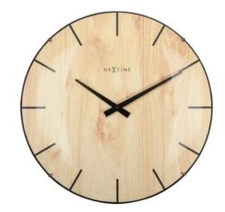 NeXtime Pendule Murale Silencieuse En Bois Imprimé